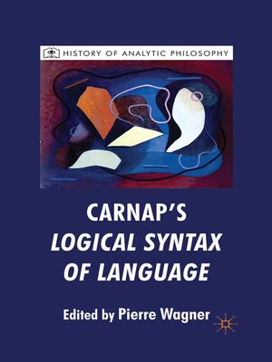 cover image of Carnap's Logical Syntax of Language